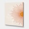 Designart - Orange Sun Print I - Modern Canvas Wall Art Print